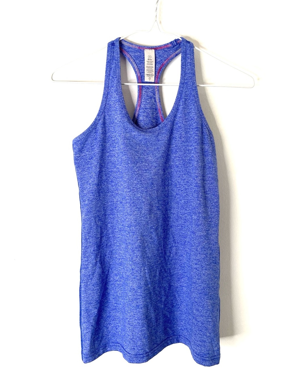 ivivva by lululemon Blue Heather Racerback Athletic Tank Top Girls 14